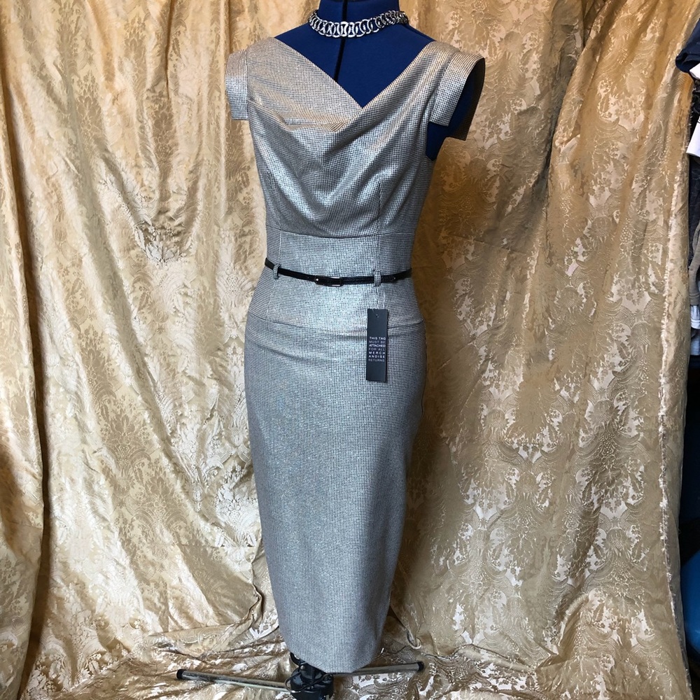 NWT! Black Halo Jackie O dress, 4